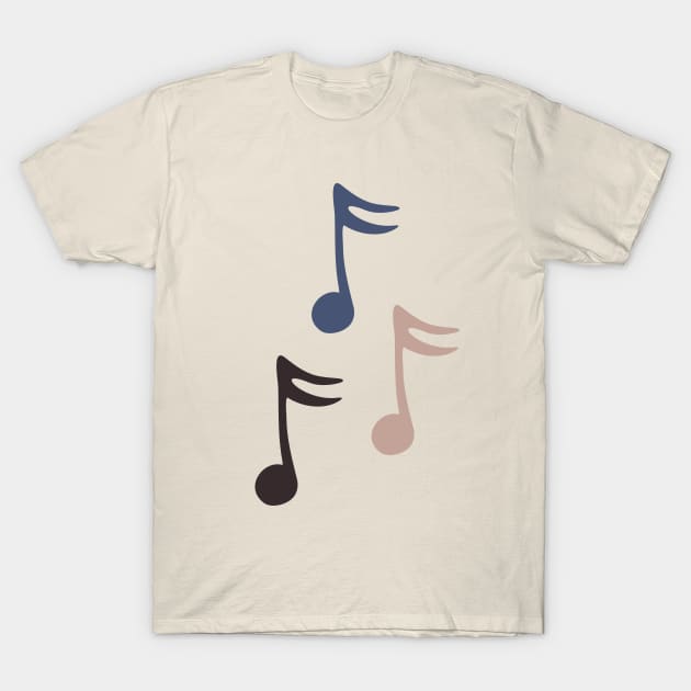 Elegant Music Notes T-Shirt by XOOXOO